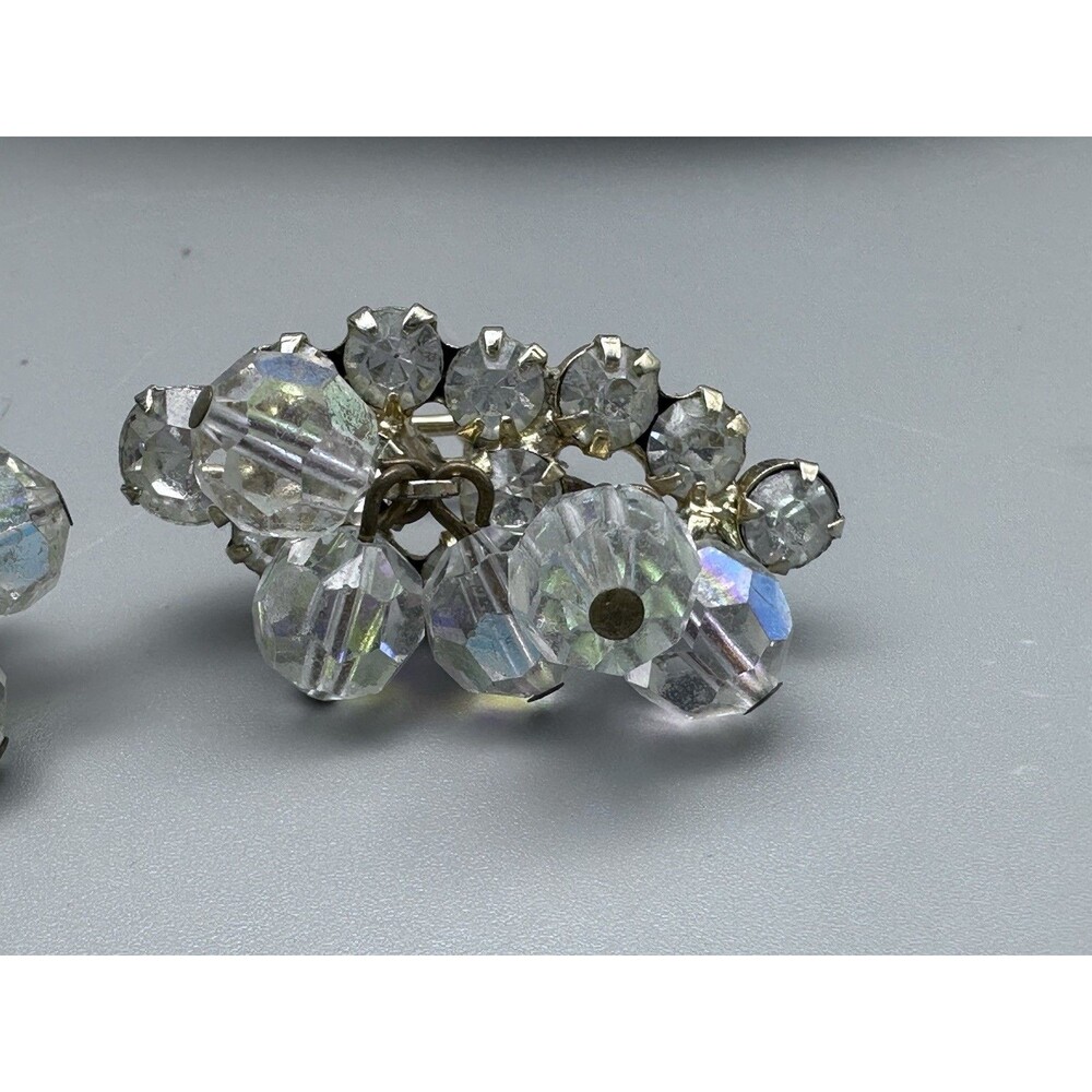 JULIANA D&E Earrings AB Crystal Bead Cha Cha Rhinestone W Modification - Picture 6 of 7